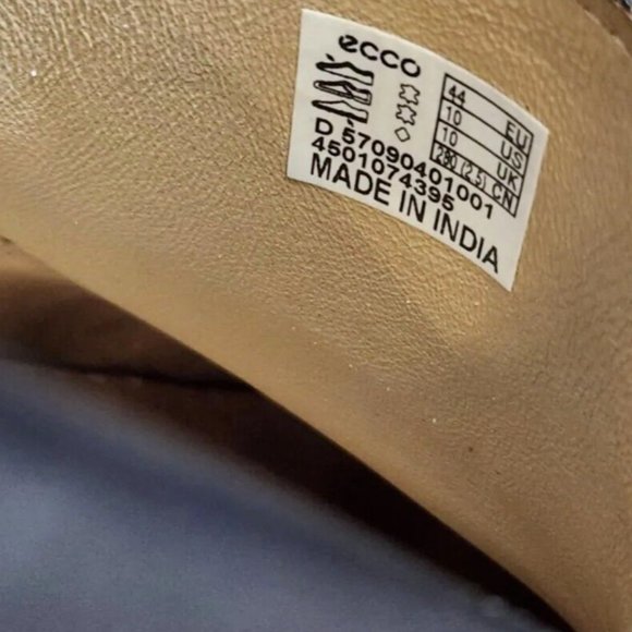 Ecco Moc Toe Driving Loafers Leather Slip On Shoes main image 7